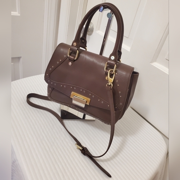KORET TUDOR Demi Satchel/Crossbody Brown Leather, Classic - Picture 1 of 16